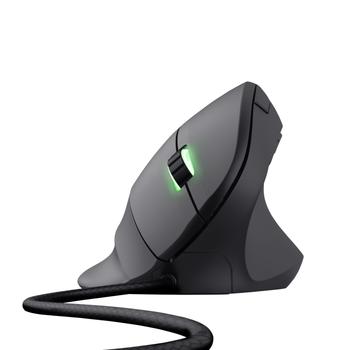 TRUST GXT 144 Rexx Ergonomisk Gamingmus (sort) USB, 10000 DPI, kablet, 6 programmbare knapper, RGB (22991)