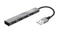 TRUST Halyx 4 Port USB 2.0 480Mbits Aluminium Interface Hub