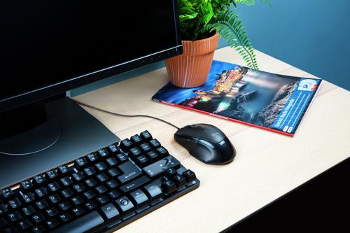 TRUST VOCA COMFORTABLE MOUSE BLACK PERP (23650)