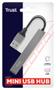TRUST Halyx 4 Port USB 2.0 480Mbits Aluminium Interface Hub (23786)