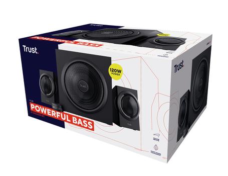 TRUST Yuri 2.1 høyttalere 120W, 3,5 minijack (23696)