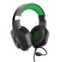 TRUST GXT 323X Carus Gaming Headset for Xbox (sort/grønn) Kablet, 3.5mm minijack, 1.2m kabel for Xbox, 2.2m for PC