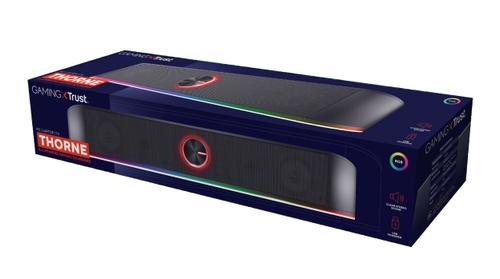 TRUST GXT 619 Thorne lydplanke 3,5 minijack, USB power, RGB led, 6 rgb modes, 2.0 stereo, 12W (24007)