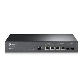 TP-LINK JetStream   4-Port 10GBase-T and 2-Port 10GE SFP+ L2+ Managed Switch with 4-Port PoE++ PORT: 4   10G PoE++ Ports,  2   10G SFP+ Slots,  RJ45/ Micro-USB Console Port SPEC: 802.3bt/ at/ af,   240 W PoE Powe (TL-SX3206HPP)