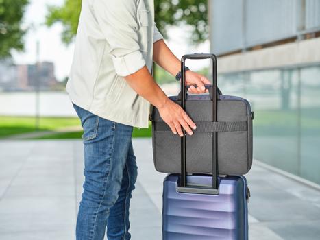 TRUST LISBOA 16inch LAPTOP BAG DARK GREY & DARK BLUE ECO (24980)