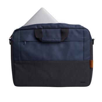 TRUST LISBOA 16inch LAPTOP BAG DARK GREY & DARK BLUE ECO (24980)