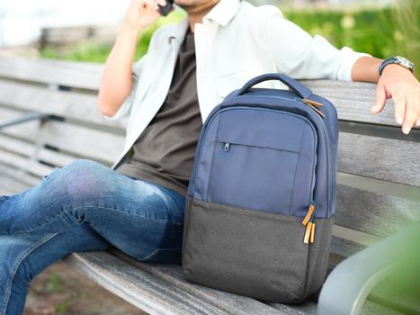 TRUST LISBOA 16inch BACKPACK DARK GREY & DARK BLUE ECO (25124)