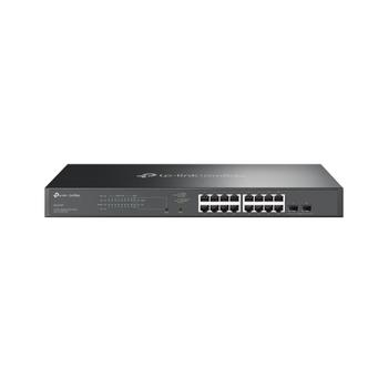 TP-LINK JetStream 18-Port Gigabit Smart Switch with 16-Port PoE+
150 W PoE Budget: 16  802.3at/ af-compliant PoE+ ports with a total power supply of 150 W*.
Full Gigabit Ports: 16  gigabit PoE+ ports and 2  gi (SG2218P)