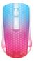 DELTACO WHITE LINE WM89 Wireless transparent RGB lightweight mouse, white