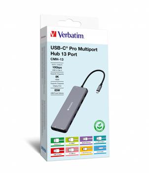 VERBATIM USB-C Pro Multiport Hub 13 Port CMH-13 (32153)