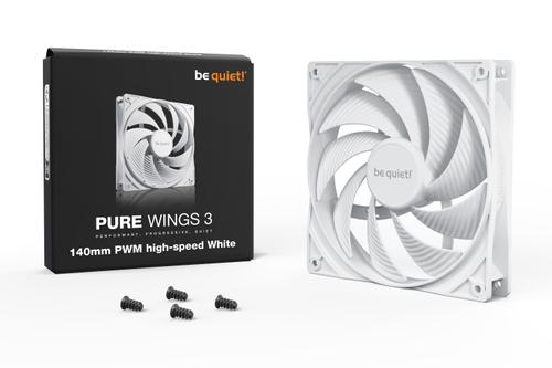 BE QUIET! PURE WINGS 3 White 140mm PWM high-speed Fan (BL113)