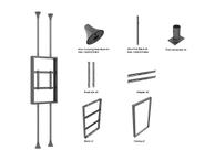 Multibrackets M Pro Series B2B monteringssett - medium, dual side, fixed arms - for 2 LCD-skjermer - 3 m length - svart (7350022736863)