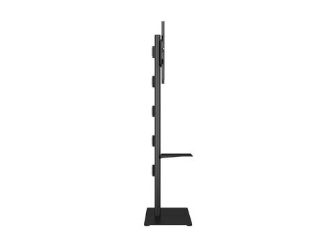 MULTIBRACKETS M Display Stand 180 Single Black w Floorbase/ Shelf (7350105216862)