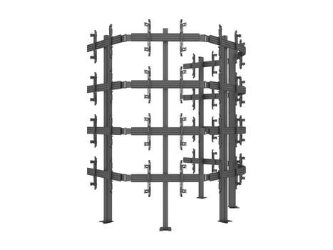 MULTIBRACKETS M Pro Series Curved Display Distance - Monteringskomponent (installationsmaskinvara) - för böjd platt panel - stål - svart - montering på skena, på skärm (7350105212284)