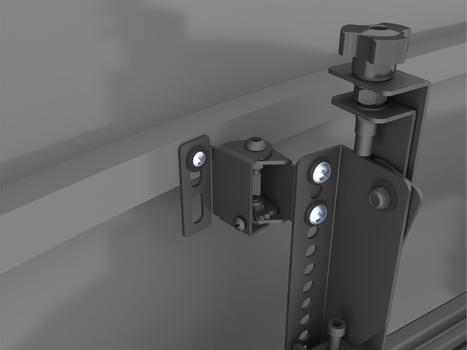 MULTIBRACKETS M Pro Series Curved Display Distance - Monteringskomponent (installationsmaskinvara) - för böjd platt panel - stål - svart - montering på skena, på skärm (7350105212284)