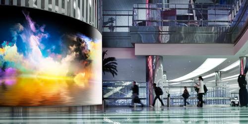 MULTIBRACKETS M Pro Series Curved Display Distance - Monteringskomponent (installationsmaskinvara) - för böjd platt panel - stål - svart - montering på skena, på skärm (7350105212284)