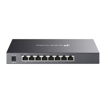 TP-LINK Omada Smart Managed Switch, 8x1G RJ45 incl. 1PD Port (PoE in for power), Desktop, Fanless, Ext. PSU (SG2008)