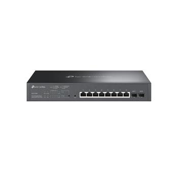 TP-LINK Omada Smart Managed Switch, 8x1G PoE+, 2x1G SFP, 150W PoE Budget, Desktop/ Rackmount,  Fanless (SG2210MP)