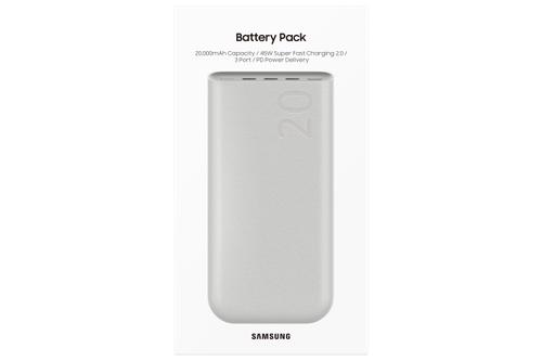 SAMSUNG Portable Battery Pack 20, 000milliampere hour 5A Beige (EB-P4520XUEGEU)