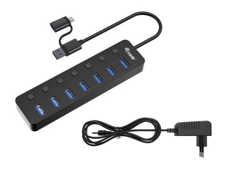 EQUIP 7-Port Usb 3.2 Gen 1 Hub With  (128965)