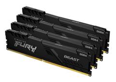 KINGSTON 64G 3600MH DDR4DIMM Kit4 FURYBeast Blck