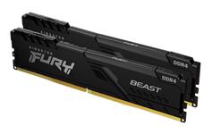 Kingston FURY Beast - DDR4 - sett - 64 GB: 2 x 32 GB - DIMM 288-pin - 3600 MHz / PC4-28800 - ikke-bufret