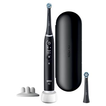 Oral-B iO 6S Elektrisk Tannbørste (sort) 5 børsteinnstillinger,  iO teknologi,  AI, skjerm, smart trykksensor (409137)