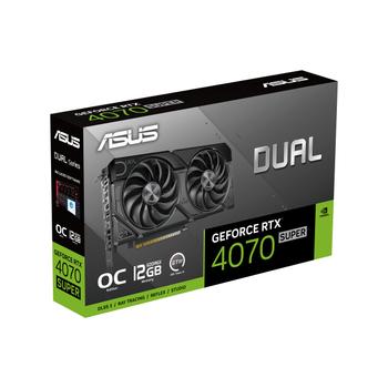 ASUS Dual GeForce RTX 4070 SUPER EVO 12GB - OC Edition - graphics card - GeForce RTX 4070 Super - 12 GB GDDR6X - PCIe 4.0 - HDMI, 3 x DisplayPort (90YV0KC0-M0NA00)