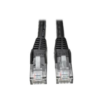 TRIPP LITE TRIPPLITE Cat6 Gigabit Snagless Molded UTP Ethernet Cable RJ45 M/M Black 7ft. 2.13m (N201-007-BK)
