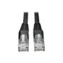 TRIPP LITE TRIPPLITE Cat6 Gigabit Snagless Molded UTP Ethernet Cable RJ45 M/M Black 7ft. 2.13m (N201-007-BK)