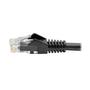 TRIPP LITE TRIPPLITE Cat6 Gigabit Snagless Molded UTP Ethernet Cable RJ45 M/M Black 7ft. 2.13m (N201-007-BK)