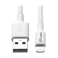 TRIPP LITE TRIPPLITE USB-A to Lightning Sync/Charge Cable M/M MFi Certified White Data / power cable USB M to Lightning M 1m white