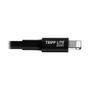 TRIPP LITE Eaton Tripp Lite Series USB-A to Lightning Sync/ Charge Cable (M/M) - MFi Certified,  Black, 6 ft. (1.8 m) - Data / power cable - USB male to Lightning male - 1.83 m - black - for P/N: TLP606USB,  TLP608 (M100-006-BK)