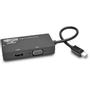 TRIPP LITE TRIPPLITE Keyspan Mini DisplayPort to VGA/DVI/HDMI All-in-One Video Converter Adapter 4K 30Hz HDMI DP1.2 Black 6inch 15.2
