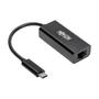 TRIPP LITE TRIPPLITE USB-C to Gigabit Network Adapter with Thunderbolt 3 Compatibility Black