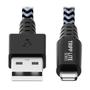 TRIPP LITE e Heavy Duty Lightning to USB Sync / Charge Cable Apple iPhone iPad 6ft 6' - Lightning cable - USB male to Lightning male - 1.8 m - black, white (M100-006-HD)