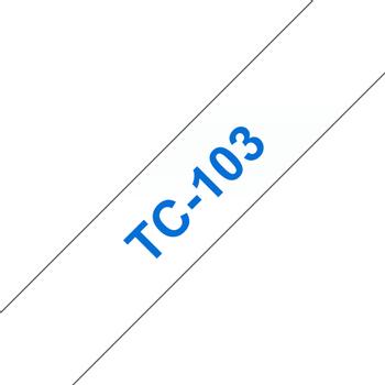 BROTHER Tape/ TC103 12mm BlueOnClear (TC103)