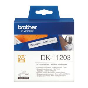 BROTHER Suspension File labels 17x87 white paper (300) (DK-11203)