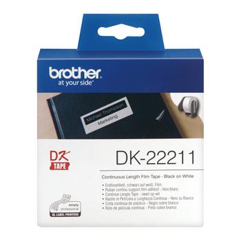 BROTHER P-Touch DK-22211 white continue length film 29mm x 15.24m (DK22211)