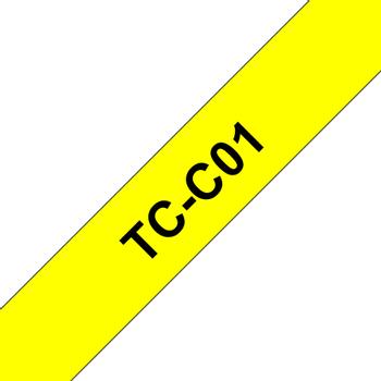 BROTHER TCC01 - 12 mm x 6.7 m - Schwarz auf Neongelb - laminiertes Band - für P-Touch PT-2000, PT-3000, PT-500, PT-5000, PT-8E (TCC01)