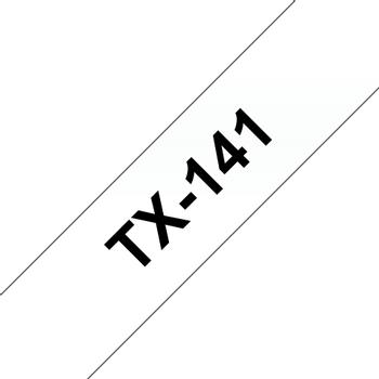 BROTHER 18mm Black Onclear Tape (TX141)
