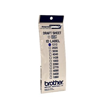 BROTHER ID1212 - 12 x 12 mm 12 etikett (er) stämpel-ID-etiketter - för StampCreator PRO SC-2000, PRO SC-2000USB (ID1212)