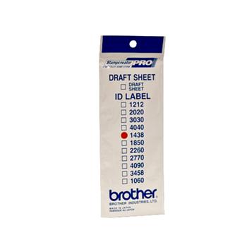 BROTHER Labeltape Brother ID1438 Zwart, Wit (ID1438)