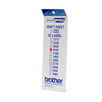BROTHER ID4040 - 40 x 40 mm 12 etikett (er) stämpel-ID-etiketter - för StampCreator PRO SC-2000, PRO SC-2000USB (ID4040)