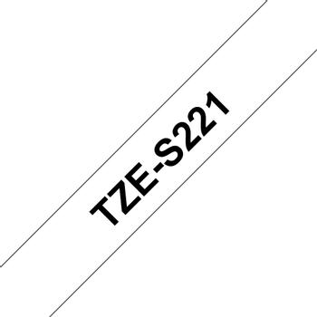 BROTHER P-Touch TZE-S221 black on white 9mm extra gluey (TZES221)
