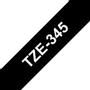 BROTHER teksttape TZe-345 18mm Hvid/Sort