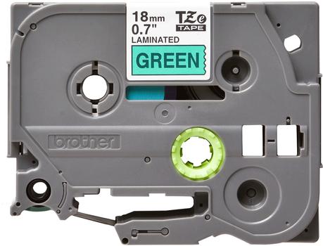 BROTHER TZe tape 18mmx8m black/ green (TZE-741)