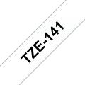 Tape TZE-141 18mm Black on Clear