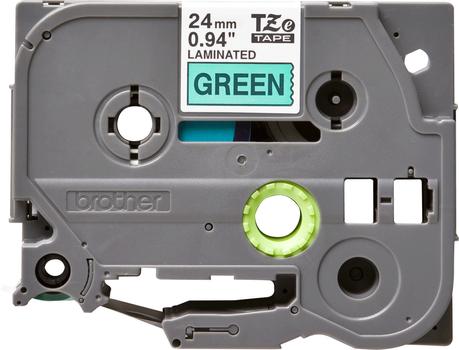 BROTHER Tape/24mm black on green f P-Touch TZE (TZE-751)