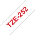 24MM Red On White Tape